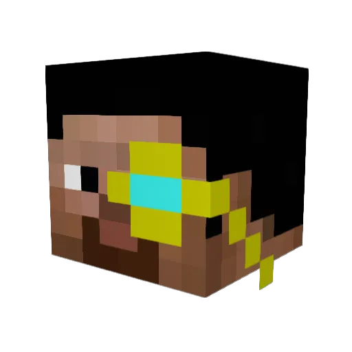 admiraltyphoon Minecraft avatar head, 3D render