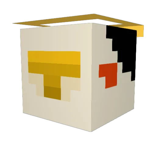 adobebulk Minecraft avatar head, 3D render