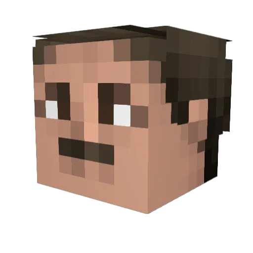 adobokilla Minecraft avatar head, 3D render
