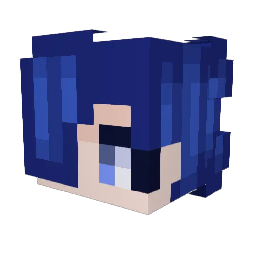 adochii Minecraft avatar head, 3D render