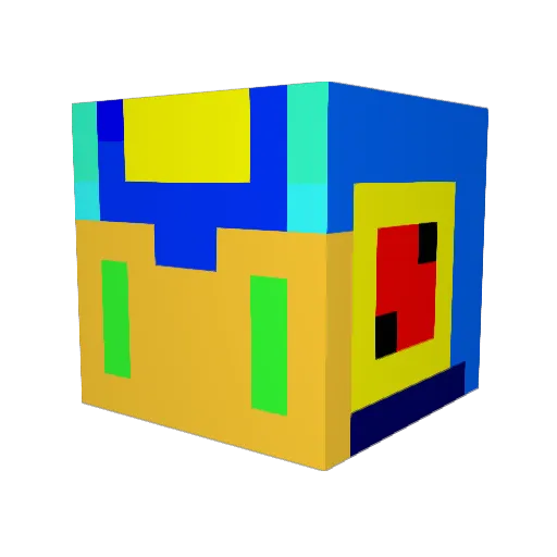 adogo Minecraft avatar head, 3D render