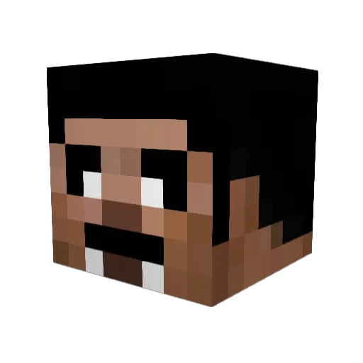 adogz Minecraft avatar head, 3D render