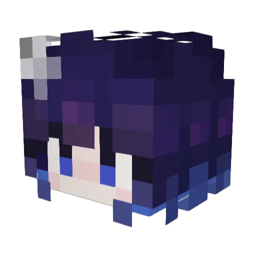 adokta Minecraft avatar head, 3D render
