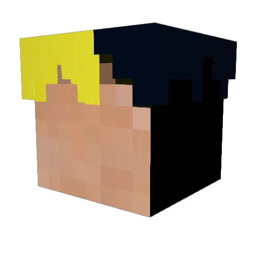 adola69 Minecraft avatar head, 3D render