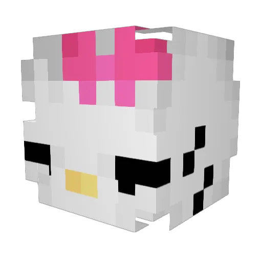 adolfbot Minecraft avatar head, 3D render