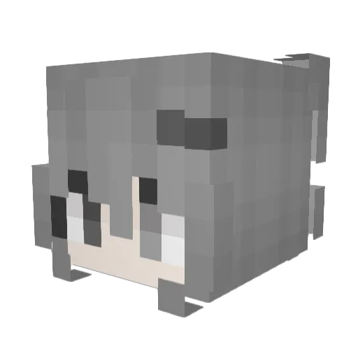 adolle Minecraft avatar head, 3D render