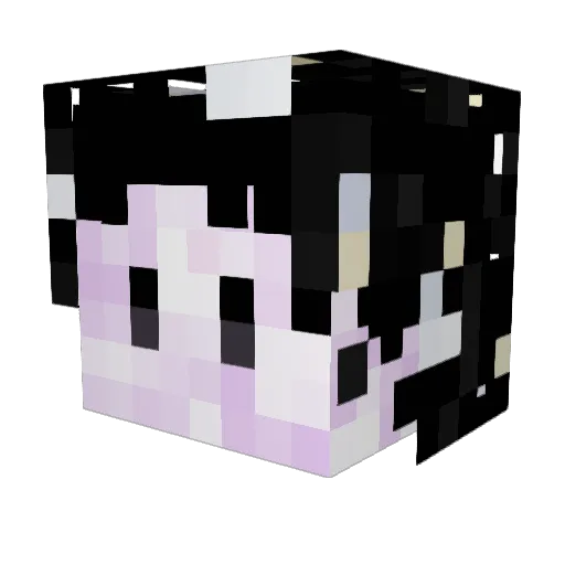 adomanic Minecraft avatar head, 3D render