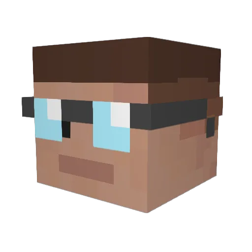 adon7777 Minecraft avatar head, 3D render