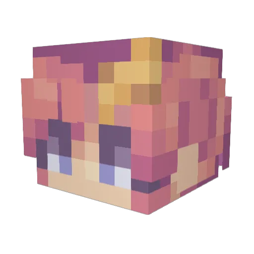 adonaimelek Minecraft avatar head, 3D render