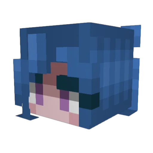 adondriel Minecraft avatar head, 3D render