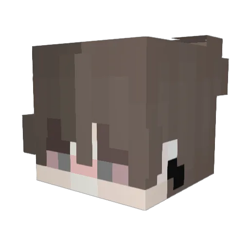 adonisdesirable Minecraft avatar head, 3D render