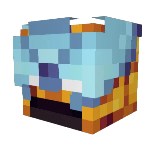 adonmrofek Minecraft avatar head, 3D render