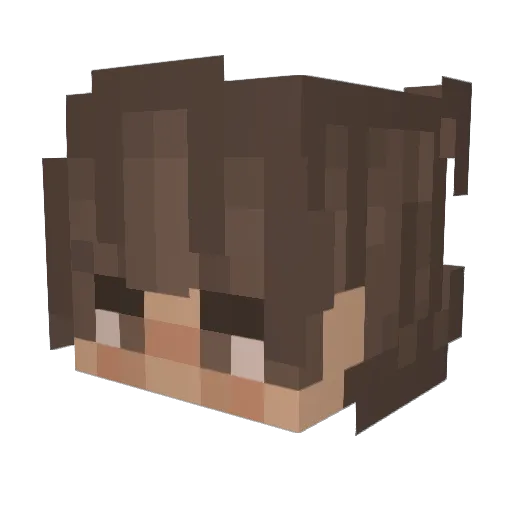 adonovis Minecraft avatar head, 3D render