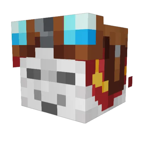 adonriel Minecraft avatar head, 3D render