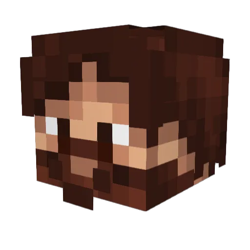 adoodling Minecraft avatar head, 3D render