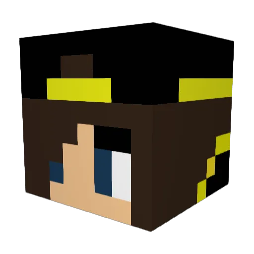 adoppelni Minecraft avatar head, 3D render