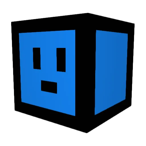 adoptian Minecraft avatar head, 3D render