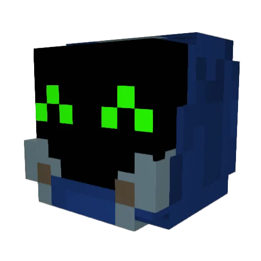 adorablemag Minecraft avatar head, 3D render
