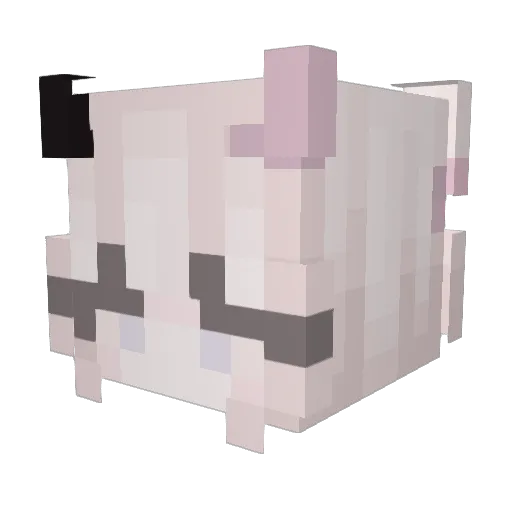 adorately Minecraft avatar head, 3D render