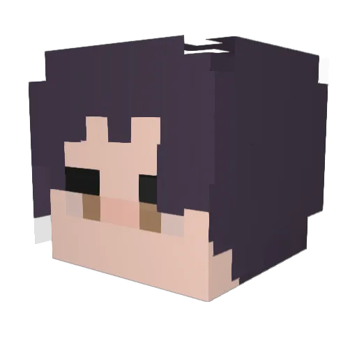 adoreduck Minecraft avatar head, 3D render