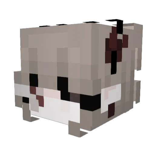 adorelisaa Minecraft avatar head, 3D render