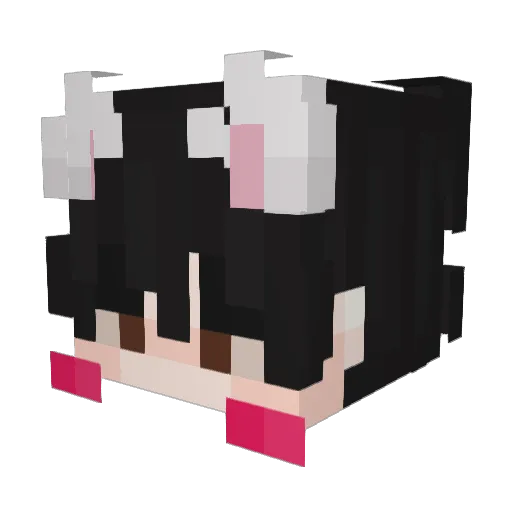 adporgi Minecraft avatar head, 3D render