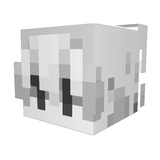 adqwes Minecraft avatar head, 3D render