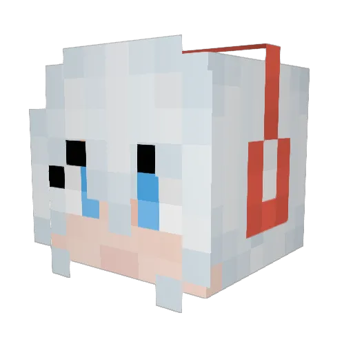 adr1ft_ Minecraft avatar head, 3D render