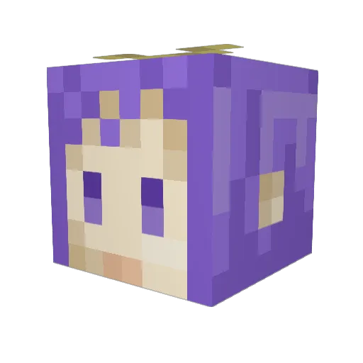 adr81 Minecraft avatar head, 3D render