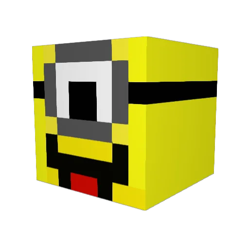 adra90181 Minecraft avatar head, 3D render