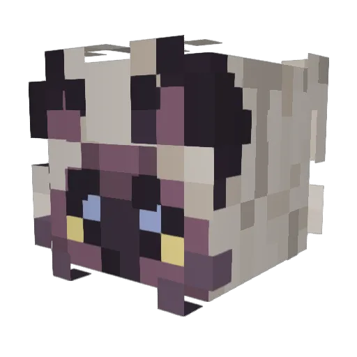adreamiing Minecraft avatar head, 3D render