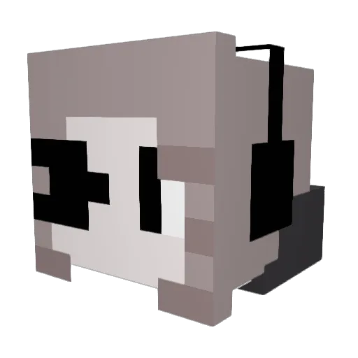 adrekiyo Minecraft avatar head, 3D render