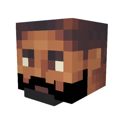 adremann123 Minecraft avatar head, 3D render