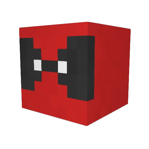 adrenaguy Minecraft avatar head, 3D render