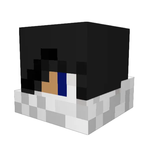 adrezhus Minecraft avatar head, 3D render