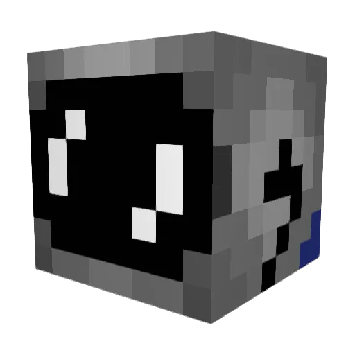 adri_DC Minecraft avatar head, 3D render