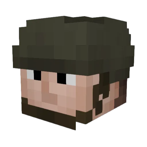adrian2011pl Minecraft avatar head, 3D render
