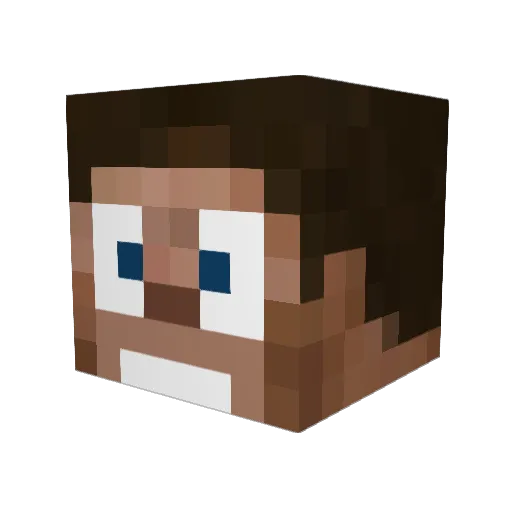 adrian_111 Minecraft avatar head, 3D render
