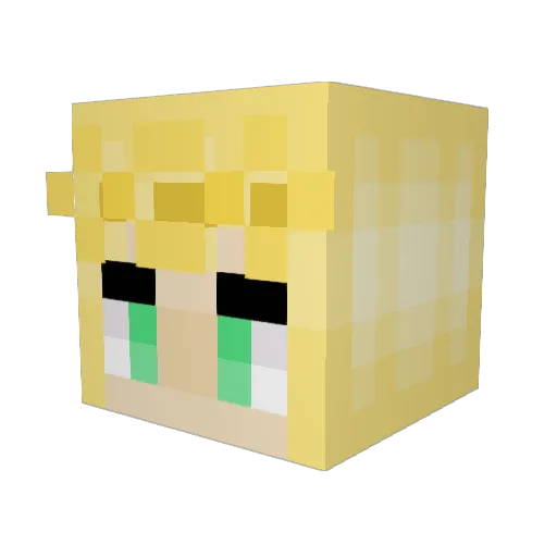 adrian_2096_ Minecraft avatar head, 3D render