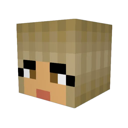 adriana13 Minecraft avatar head, 3D render