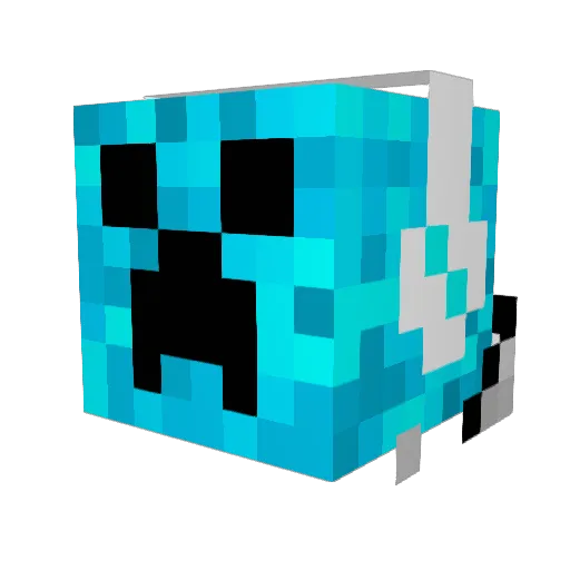 adrianhd Minecraft avatar head, 3D render