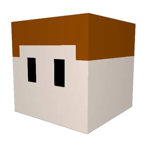 adrianheat Minecraft avatar head, 3D render