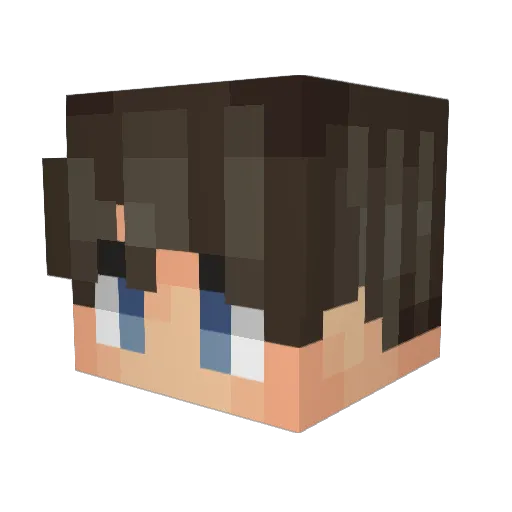 adrianmudblood Minecraft avatar head, 3D render
