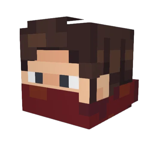 adrianoapj Minecraft avatar head, 3D render