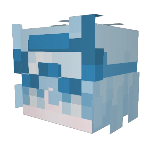 adrianxyvz Minecraft avatar head, 3D render