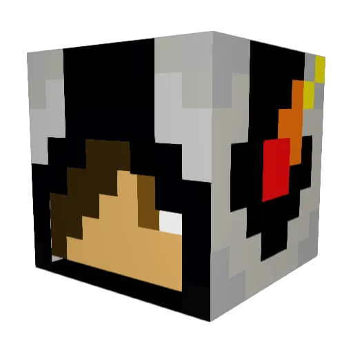 adrianzeriksen Minecraft avatar head, 3D render