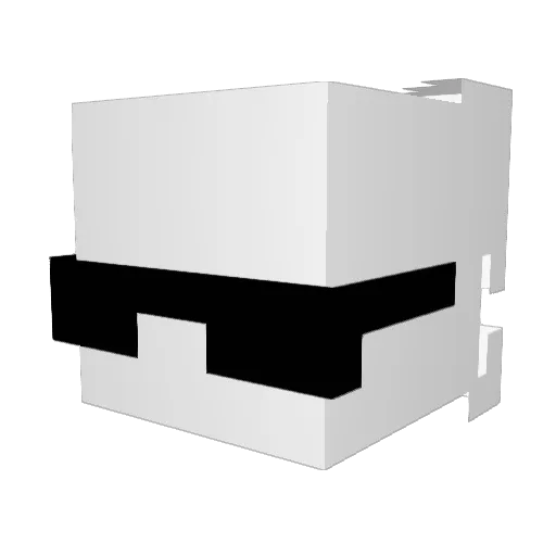 adriguille Minecraft avatar head, 3D render