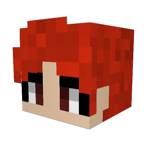 adrim25 Minecraft avatar head, 3D render