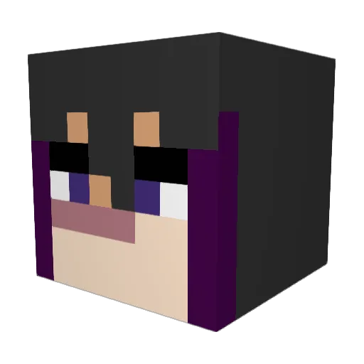 adriman Minecraft avatar head, 3D render
