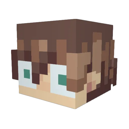adrip_077 Minecraft avatar head, 3D render
